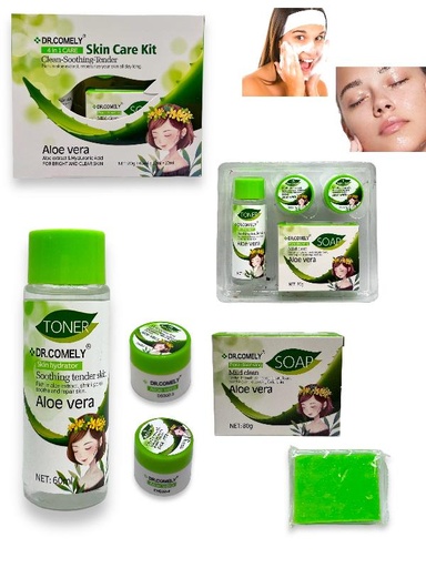 KIT FACIAL CON ALOE VERA Y ACI HIA 4 EN 1 LAC D5002324